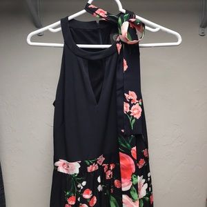 Vince Camuto Floral Halter Dress